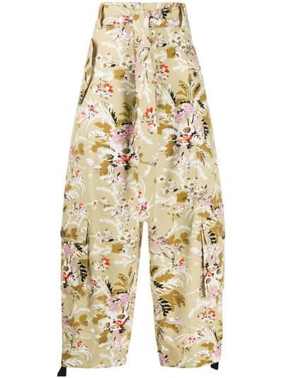 Colville Floral-print Cotton-twill Combat Trousers In Neutrals