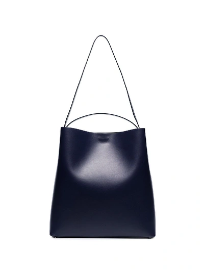 Aesther Ekme Leather Tote Bag In Blue