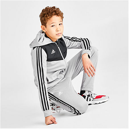 Adidas Originals Adidas Boys' Little Kids' Tiro Poly Track Suit In Grey ...