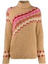 Derek Lam 10 Crosby Turtleneck Knitted Sweater In Brown