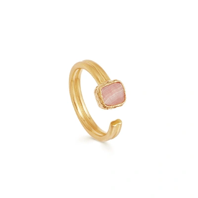 Missoma Rhodochrosite Gold Lena Ring