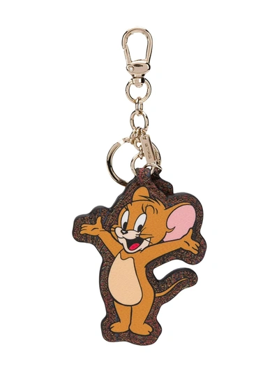 Etro X Tom And Jerry Keychain In Brown