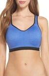 Wacoal High Impact Underwire Sports Bra In Mazarine Blue Heather