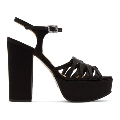 Marc Jacobs Women's The Gram Sandal Platform Block-heel Sandals In Black