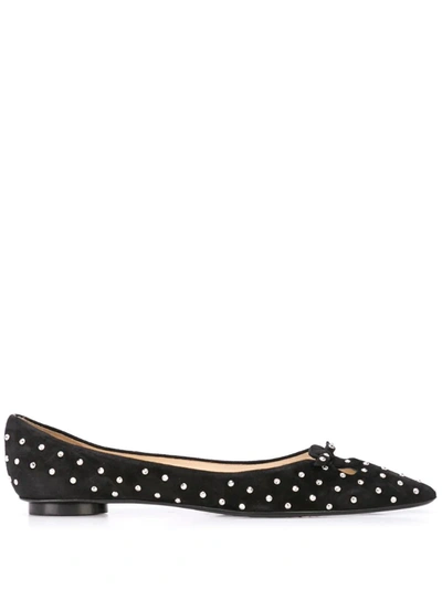 Marc Jacobs Women's The Studded Mouse Pointed-toe Flats In Black