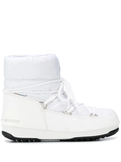 Moon Boot Women's Waterproof Low Cold Weather Boots In White
