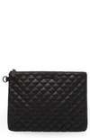 Mz Wallace Nylon Metro Pouch In Black