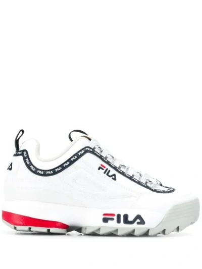 Fila Distruptor Logo Low-top Sneakers In White