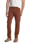 Ag Everett Slim Straight Jeans In Cognac