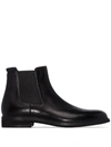 Hugo Boss Thermo Regulation Leather Chelsea Boots In Black