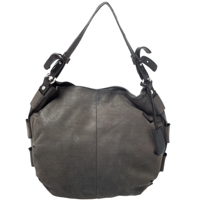 Pre-owned Furla Grey Leather Hobo