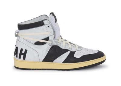 Pre-owned Rhude  Rhecess High Hell Yeah In White/black/natural