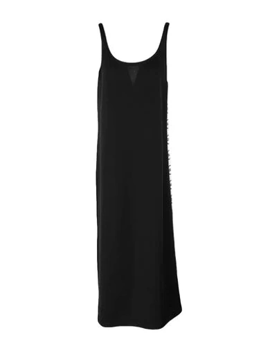 Douuod Midi Dresses In Black