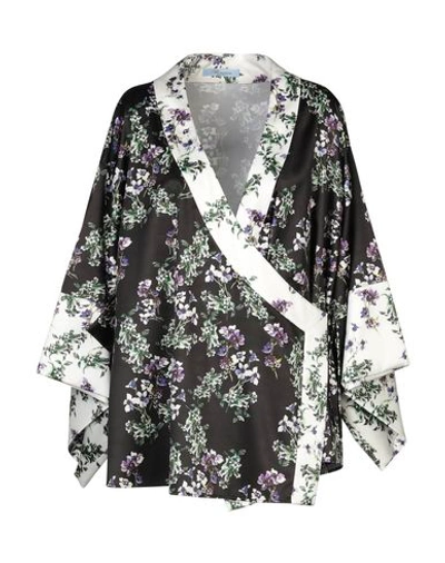 Blumarine Floral Shirts & Blouses In Black