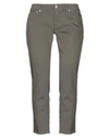 Dondup Denim Capris In Military Green