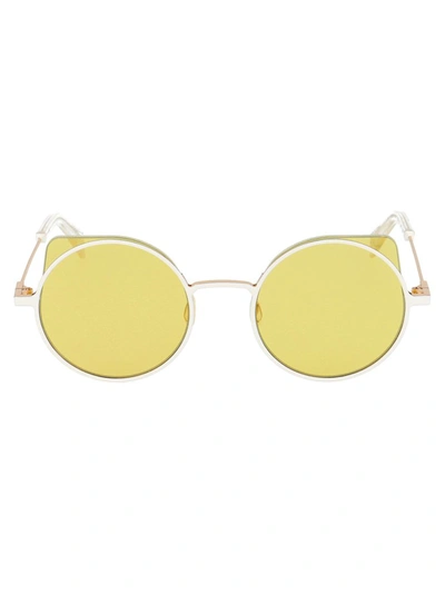 Yohji Yamamoto Sunglasses In White