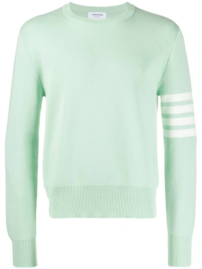 Thom Browne 4-bar Milano Stitch Jumper In Green