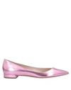 Giorgio Armani Ballet Flats In Pink