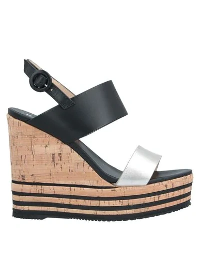 Hogan Sandals In Grey