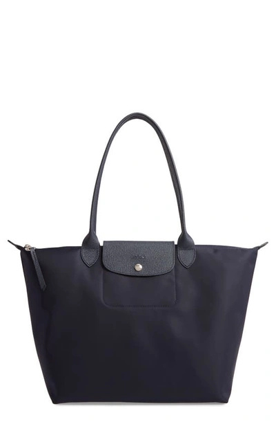 Longchamp Le Pliage Large Neo Shoulder Tote In Navy