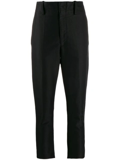 Isabel Marant Étoile Noah Tapered Wool Trousers In Black