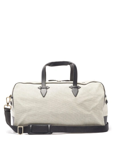 Paravel Grand Tour Canvas Duffel Bag In Domino Black