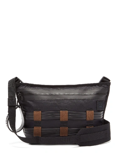 Acne Studios Abbey Logo-embroidered Cross-body Bag In Black