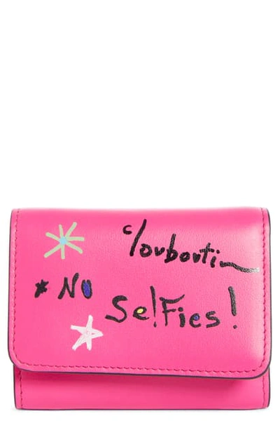 Christian Louboutin Small Loubigaga Calfskin Leather Wallet In Diva Multi