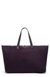 Tumi Voyageur Just In Case Packable Nylon Tote In Blackberry