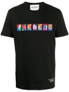 Iceberg X Peter Blake T-shirt With Multicolor Logo Patch In Black
