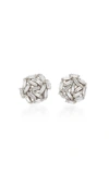Suzanne Kalan Women's 18k White Gold Diamond Baguette Earrings