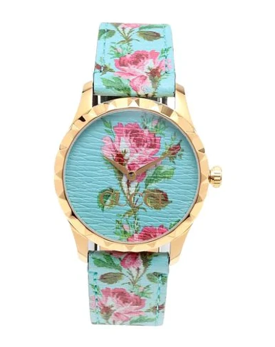 Gucci Wrist Watch In Sky Blue