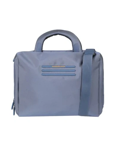 Mandarina Duck Work Bag In Pastel Blue