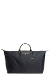 Longchamp Extra Large Le Pliage Club Travel Tote In Gunmetal