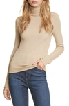 Re/done Women's 60s Ribbed Turtleneck In Sand