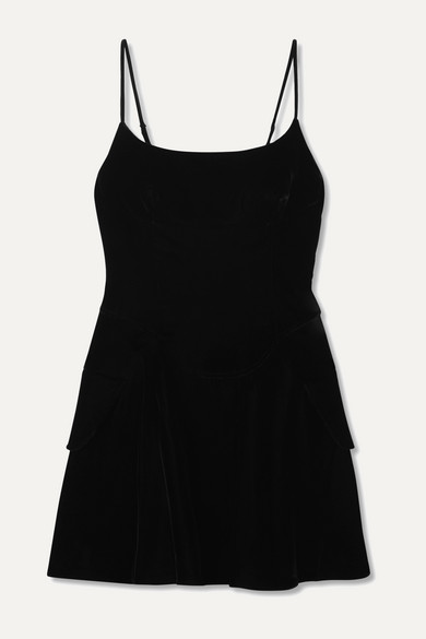 alexander wang velvet mini dress