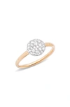 Pomellato Sabbia Small Diamond Ring In Rose Gold/ Diamond