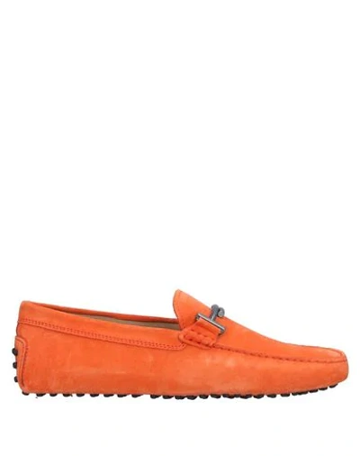 Tod's Loafers In Orange