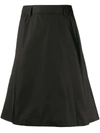 Prada Mid-length A-line Skirt In 黑色