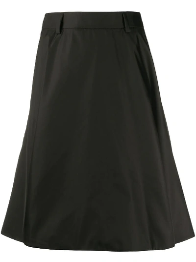 Prada Mid-length A-line Skirt In 黑色