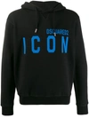 Dsquared2 Logo-print Hoodie In Black