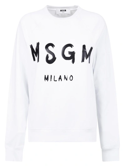 Msgm Sweatshirts In White