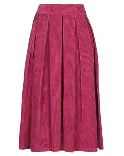 Department 5 Midi Skirts In Fuchsia