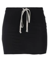 Rick Owens Mini Skirt In Black