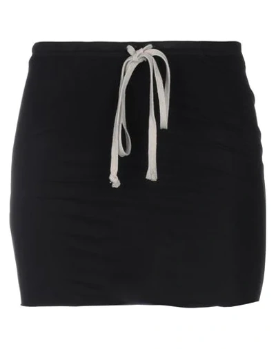 Rick Owens Mini Skirt In Black