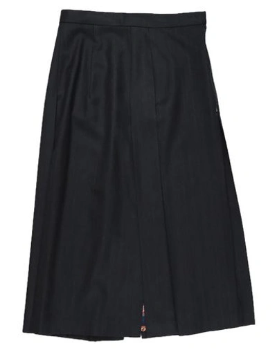 Ferragamo Midi Skirts In Grey