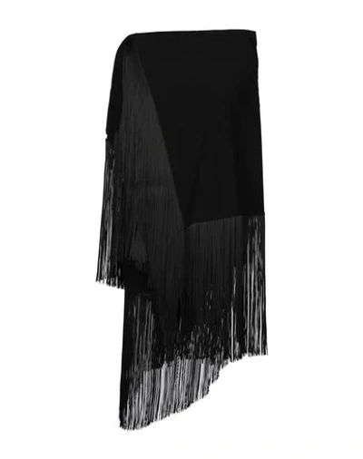 Rick Owens Woman Cape Black Size 4 Polyamide, Elastane, Rubber, Polyester