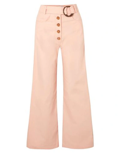 Rejina Pyo Emily Belted High-rise Wide-leg Jeans In Pink