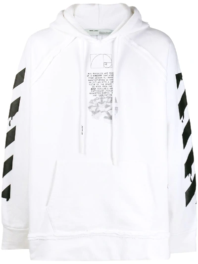 Off-white Dripping Arrows Hoodie In 白色