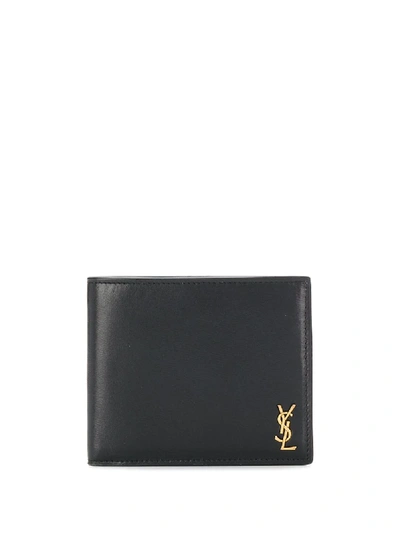Saint Laurent Monogram Bi-fold Wallet In 黑色